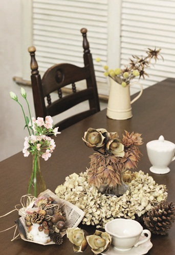 乾燥花、日式雜貨